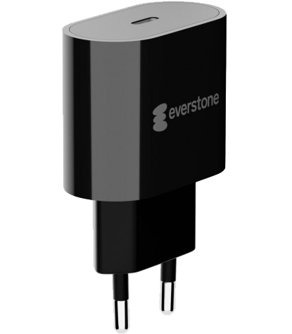 Зарядное устройство сетевое Everstone CH008 USB Type-C PD 20W, черный - фото 1
