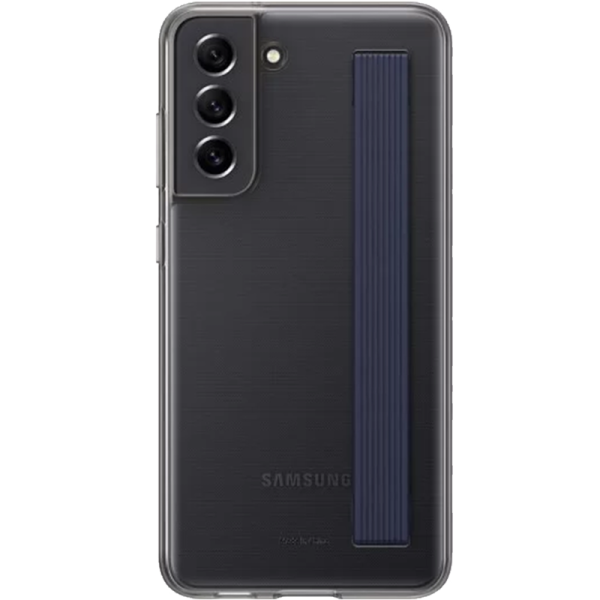 Чехол-крышка Samsung EF-XG990CBEGRU для Galaxy S21 FE с ремешком, серый - фото 1