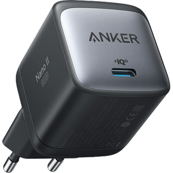 Зарядное устройство сетевое Anker PowerPort Nano2 A2664 45W, черное
