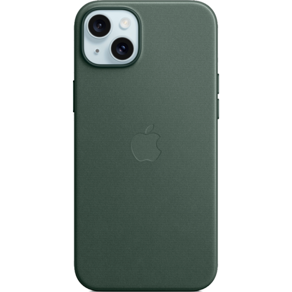 Чехол-крышка Apple FineWoven Case with MagSafe для Apple iPhone 15 Plus, зеленый (MT4D3) Чехол-крышка Apple FineWoven Case with MagSafe для Apple iPhone 15 Plus, зеленый (MT4D3) - фото 1