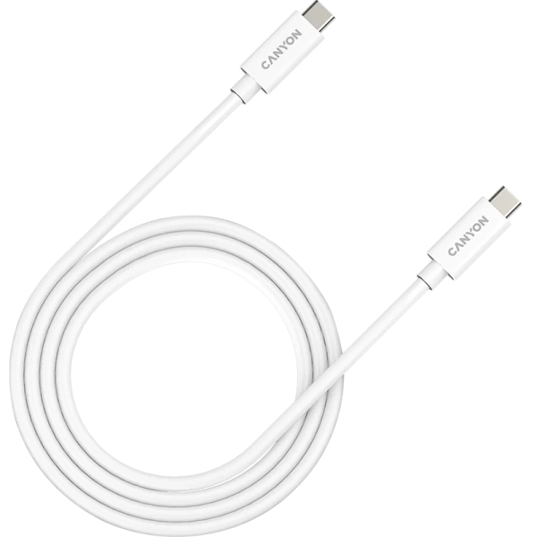 Кабель Canyon USB-C/USB-C, белый (CNS-USBC42W)