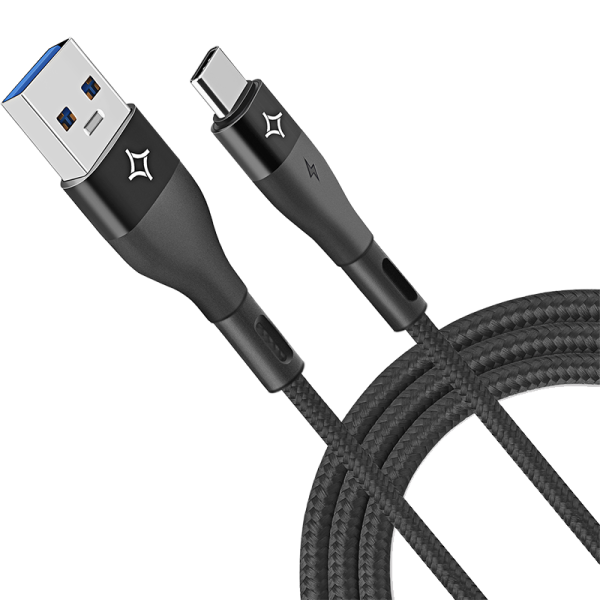 Кабель Stellarway USB A/Type-C 2,1А 1м, черный Кабель Stellarway USB A/Type-C 2,1А 1м, черный - фото 1