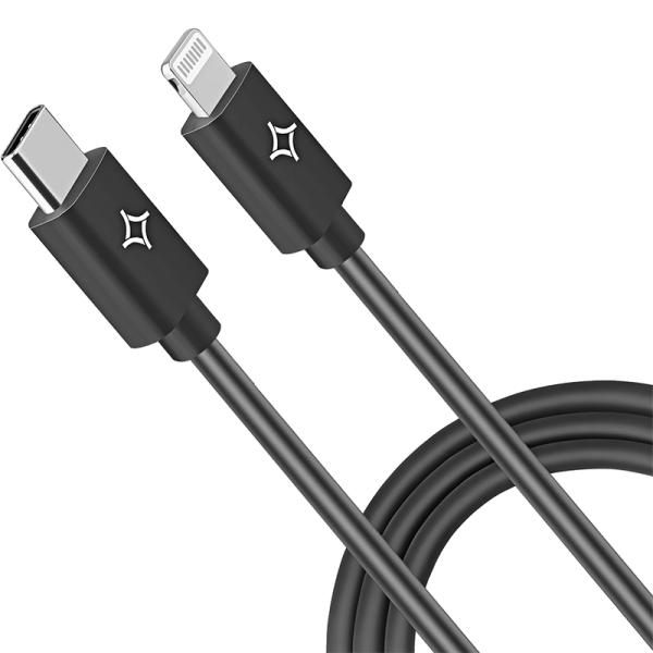Кабель Stellarway USB-C/Lightning 2,4А 1м, черный