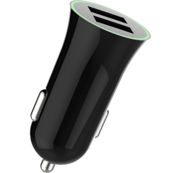 Зарядное устройство автомобильное Stellarway USB-A/A 2,1A , черное