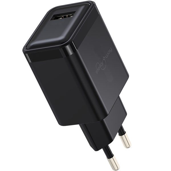 Зарядное устройство сетевое Stellarway USB-A 2,4A, черный