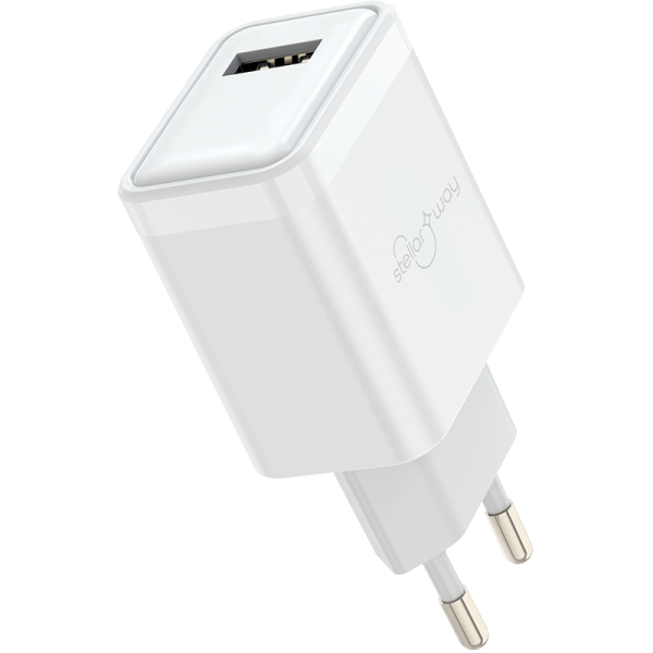Зарядное устройство сетевое Stellarway USB-A 2,4A, белый