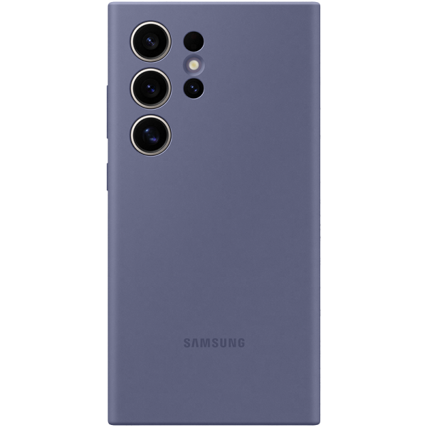 Чехол-крышка Samsung Silicone Case для Galaxy S24 Ultra, силикон, фиолетовый (EF-PS928TVEGRU), цвет сиреневый
