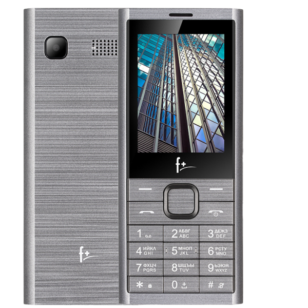 Телефон F+ B241 Dark Grey, цвет серый/черный