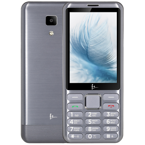 Телефон F+ S350 Light Grey, цвет серый/черный