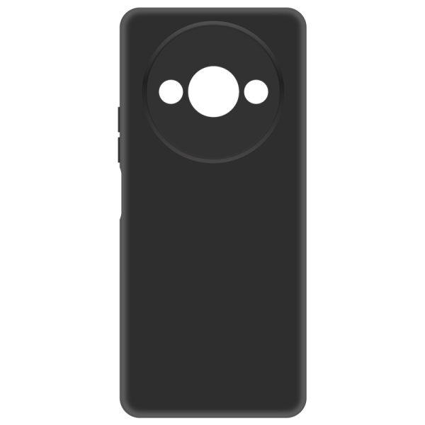 Чехол-крышка  для Xiaomi Redmi A3, термополеуретан, черный
