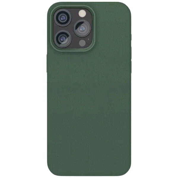 Чехол-крышка VLP Ecopelle Case with MagSafe для iPhone 15 Pro Max (10513010), темно-зеленый Чехол-крышка VLP Ecopelle Case with MagSafe для iPhone 15 Pro Max (10513010), темно-зеленый - фото 1