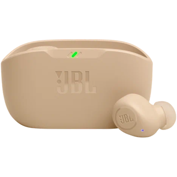 Bluetooth-гарнитура JBL Wave Buds, бежевая, цвет бежевый