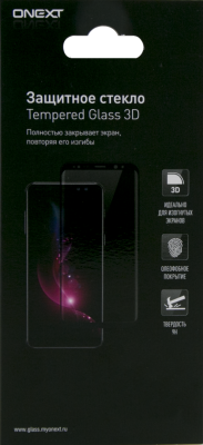 Защитное стекло One-XT для Samsung Galaxy A6+ Full Glue 3D (черная рамка)