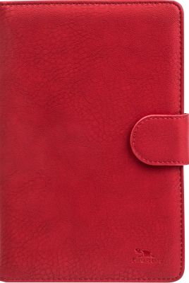 Чехол-книжка RIVACASE для планшета 3014 универсальный 8'', кожзам, красный