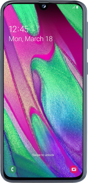 Смартфон Samsung Galaxy A40 64GB Черный - фото 2