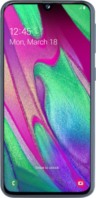 Смартфон Samsung Galaxy A40 64GB Черный - фото 1