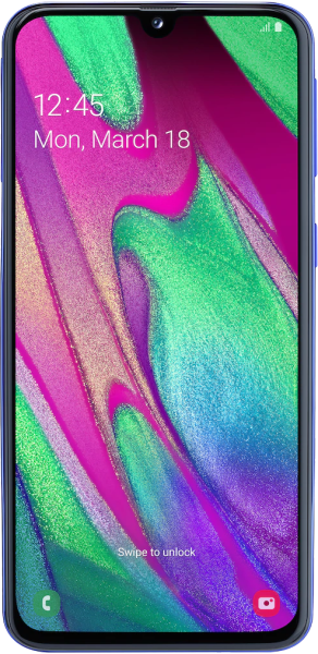 Смартфон Samsung Galaxy A40 64GB Синий - фото 2