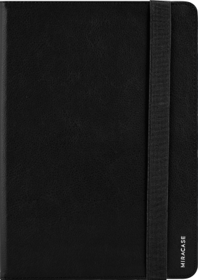 Чехол-книжка Miracase для планшета 8707 универсальный 9-10'', кожзам, черный