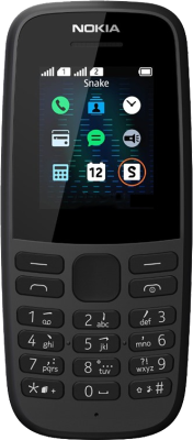 Телефон Nokia 105 Dual sim (2019) Black
