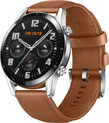 Цена Умные часы  HUAWEI Watch GT 2 46mm, темно-коричневые, купить в МегаФон
