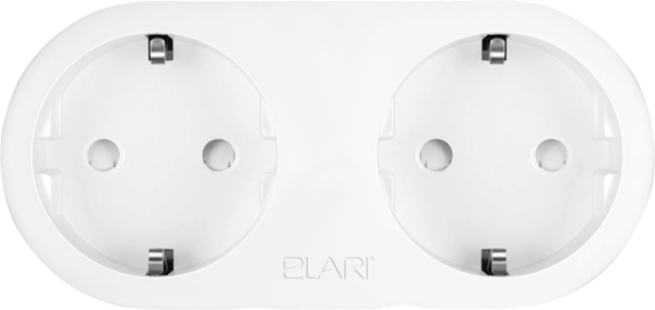 Розетка Elari Smart Socket двойная бел - фото 3