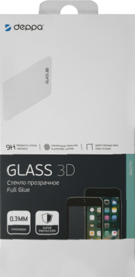 Защитное стекло Deppa для Huawei Y6 (2019) 3D Full Glue (черная рамка) Защитное стекло Deppa для Huawei Y6 (2019) 3D Full Glue (черная рамка) - фото 1