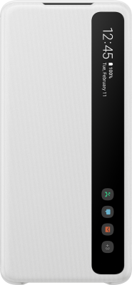 Чехол-книжка Samsung EF-ZG985CWEGRU для Galaxy S20+, полиуретан, белый Чехол-книжка Samsung EF-ZG985CWEGRU для Galaxy S20+, полиуретан, белый - фото 1