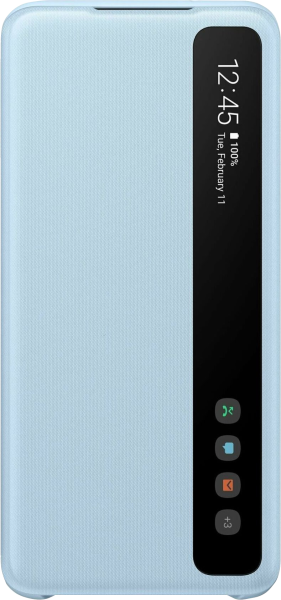Чехол-книжка Samsung EF-ZG980CLEGRU для Galaxy S20, полиуретан, голубой - фото 2