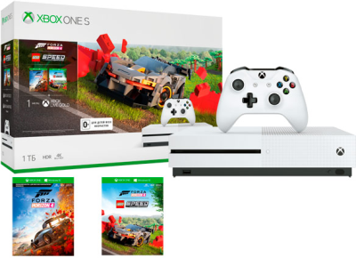 Игровая приставка Xbox One S (белая) + Forza Horizon 4 + LEGO Игровая приставка Xbox One S (белая) + Forza Horizon 4 + LEGO - фото 1