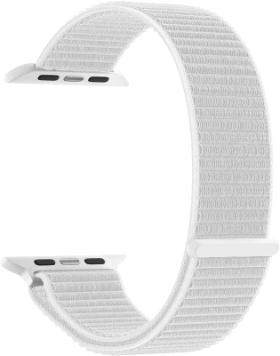 Ремешок Deppa из плетеного нейлона для Apple Watch 38-40мм на липучке, белый