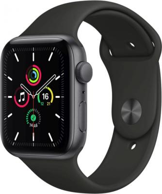 Купить Умные часы Apple Watch SE, 44 мм, Sport band, серый космос (MYDT2) по выгодной цене в Москве в интернет-магазине МегаФона