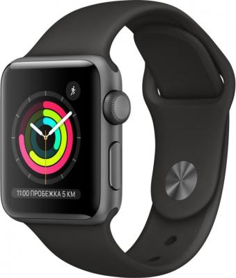 Цена Умные часы  Apple Watch Series 3, 38 мм, серый космос, купить в МегаФон