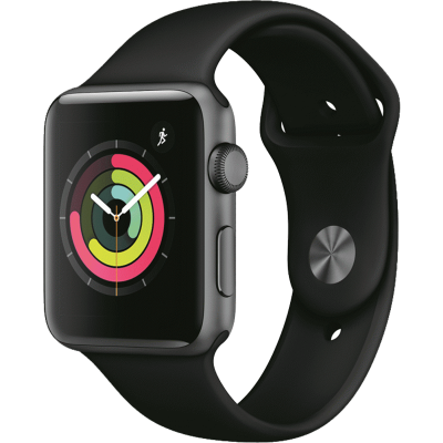 Цена Умные часы  Apple Watch Series 3, 42 мм, серый космос, купить в МегаФон