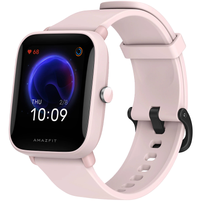 Цена Умные часы  Amazfit Bip U Pro, розовые, купить в МегаФон