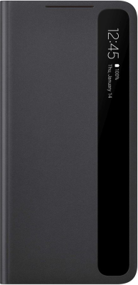 Чехол-книжка Samsung EF-ZG996CBEGRU для Galaxy S21+, полиуретан, черный Чехол-книжка Samsung EF-ZG996CBEGRU для Galaxy S21+, полиуретан, черный - фото 1