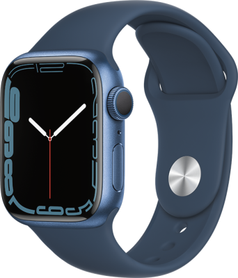 Цена Умные часы  Apple Watch Series 7, 41 мм, синие, купить в МегаФон