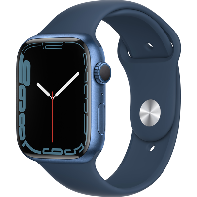 Цена Умные часы  Apple Watch Series 7, 45 мм, синие, купить в МегаФон