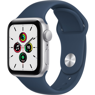 Цена Умные часы  Apple Watch SE, 40 мм, серебро (MKNY3RU/A), купить в МегаФон