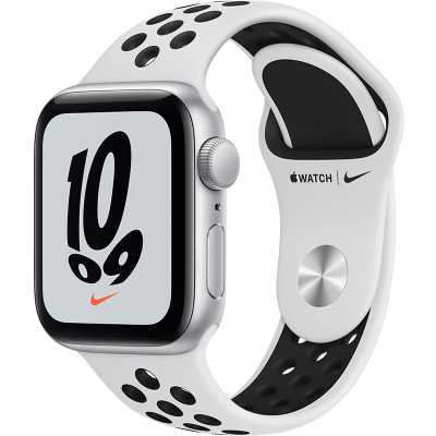 Цена Умные часы  Apple Watch Nike SE, 40 мм, серебристые, купить в МегаФон