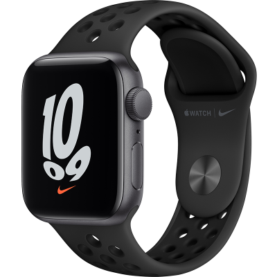 Цена Умные часы  Apple Watch Nike SE, 40 мм, серый космос, купить в МегаФон