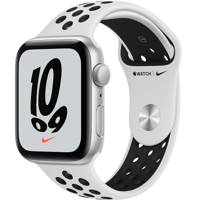 Цена Умные часы  Apple Watch Nike SE, 44 мм, серебристые, купить в МегаФон