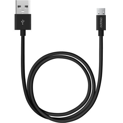Кабель Deppa USB - micro USB, черный (2 метра)