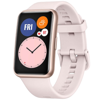 Цена Умные часы  HUAWEI Watch Fit 2021, розовые, купить в МегаФон