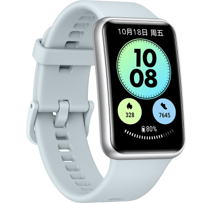 Цена Умные часы  HUAWEI Watch Fit 2021, серо-голубой, купить в МегаФон