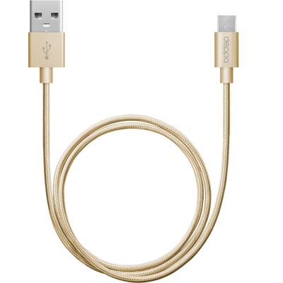 Кабель Deppa USB - micro USB, золотой (1,2 метра)