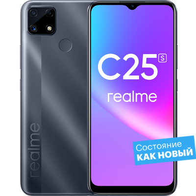 realme C25s 128GB Серый, Б/У, состояние - как новый