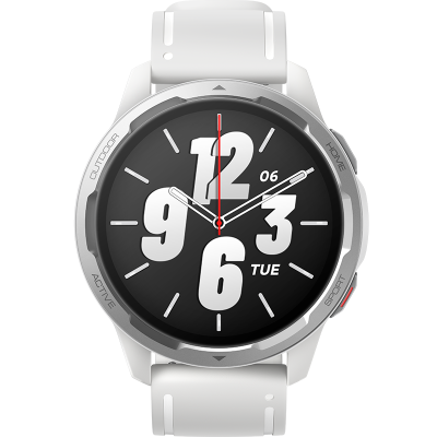 Цена Умные часы  Xiaomi Mi Watch S1 Active GL, лунно-белые, купить в МегаФон