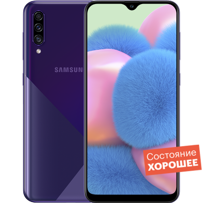 Samsung Galaxy A30s 32GB Фиолетовый, Б/У, состояние - хорошее