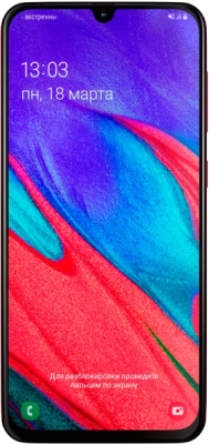 Samsung Galaxy A40 Красный, Б/У, состояние - хорошее