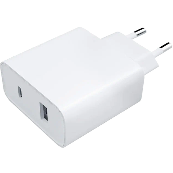 Зарядное устройство сетевое Xiaomi для Mi 20W USB-A/Type-C, белое